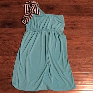 JUDITH MARCH ONE SHOULDER DRESS  SZ LARGE